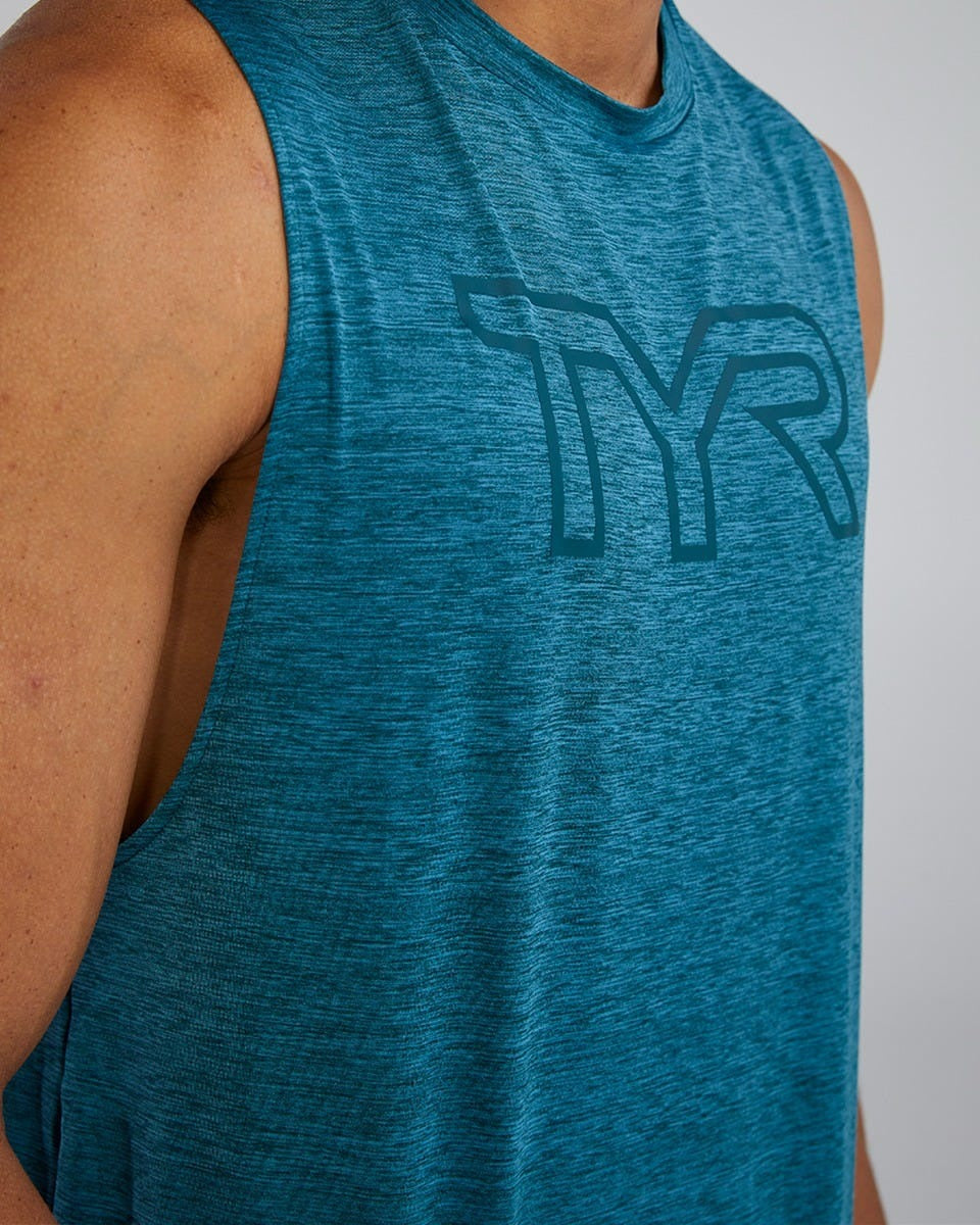 ClimaDryTM Men's Big Logo Tech Tank - Solid / Heather