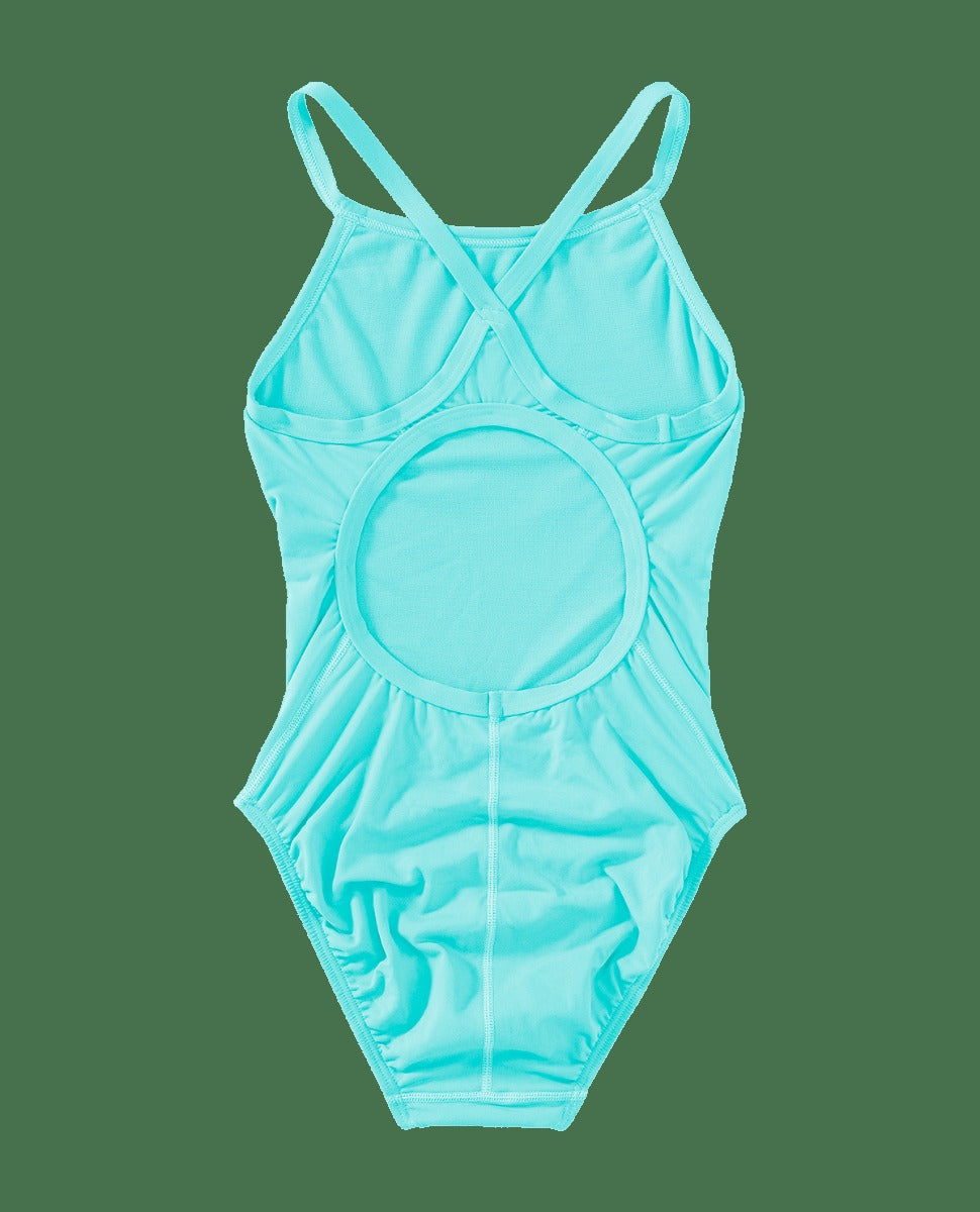 Durafast One®Girl's Solid Diamondfit Swimsuit - Solid