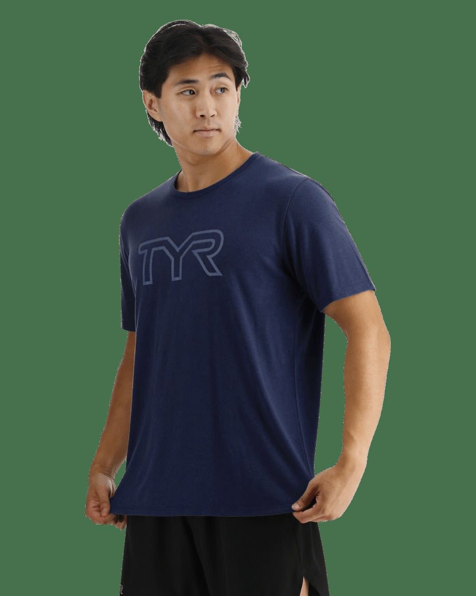 UltraSoft Men's Big Logo Tri-Blend Tech Tee