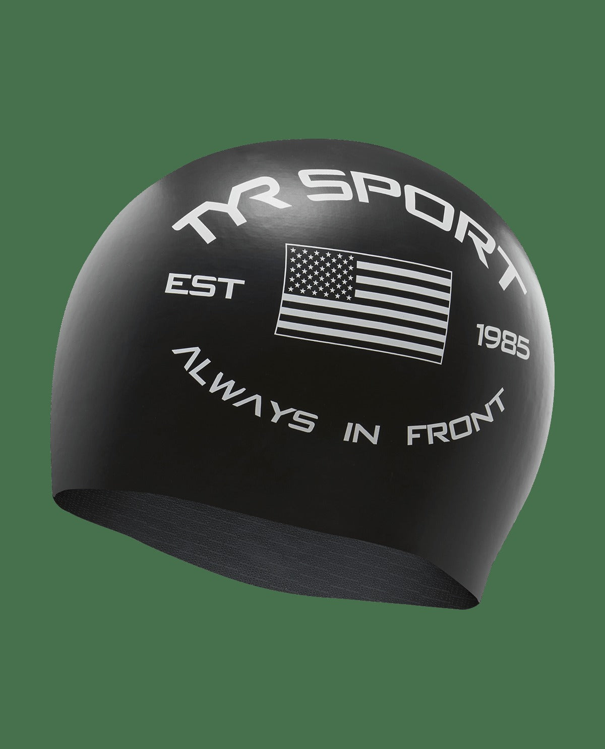 Adult Silicone Swim Cap - "Always in Front"