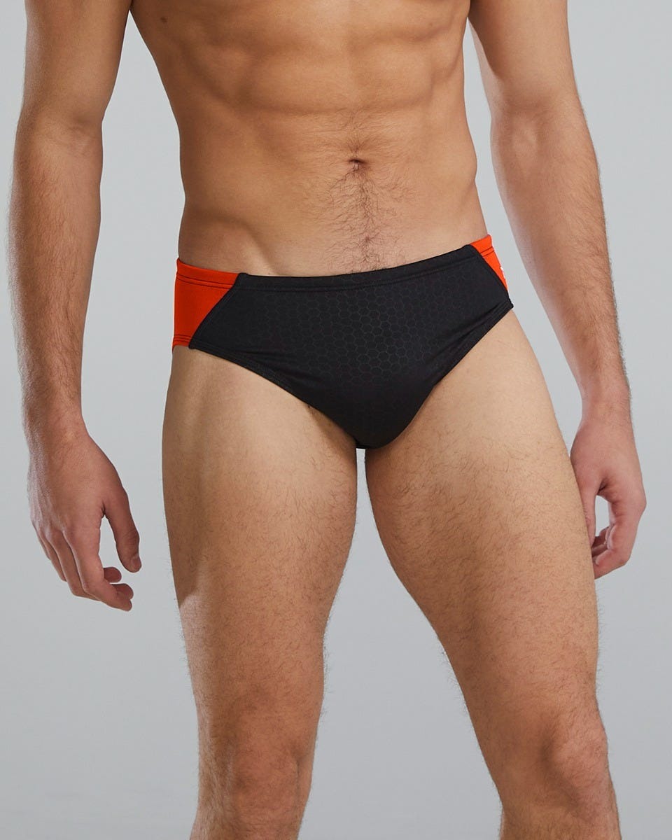 Durafast Elite® Men's Blade Splice Brief Swimsuit - Hexa