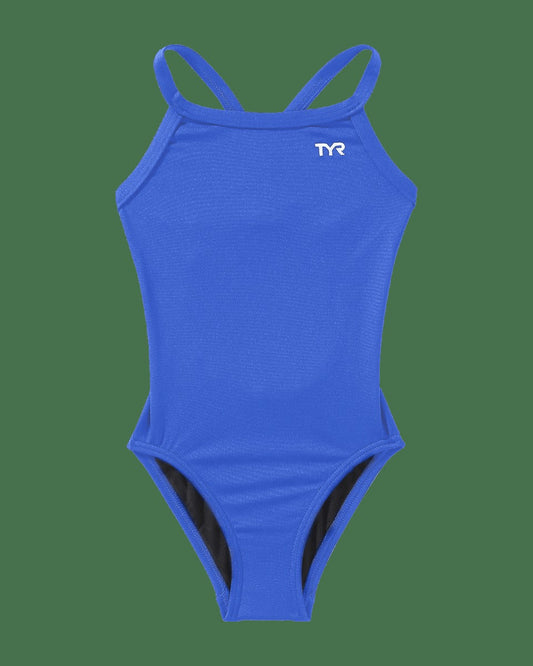 Durafast Elite® Girl's Diamondfit Swimsuit - Solid