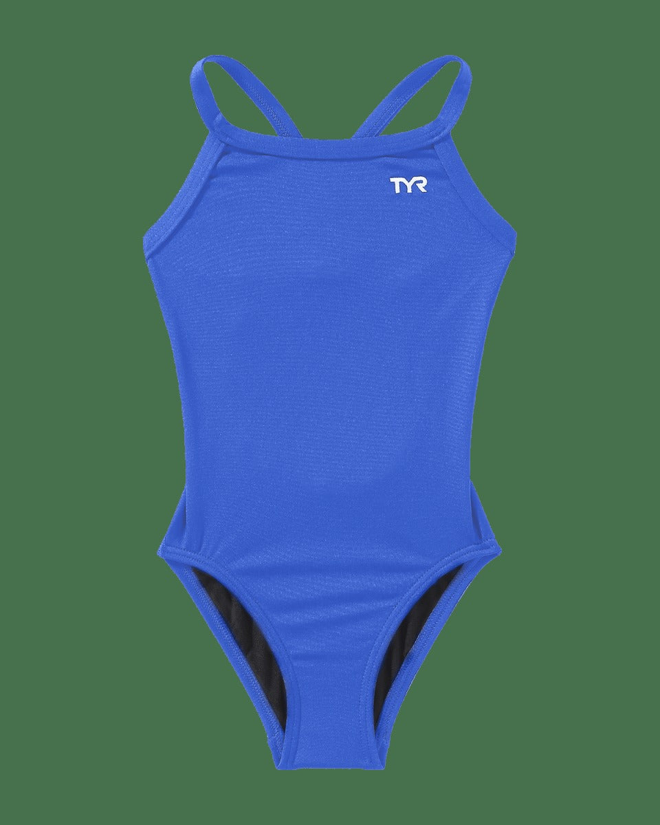 Durafast Elite® Girl's Diamondfit Swimsuit - Solid