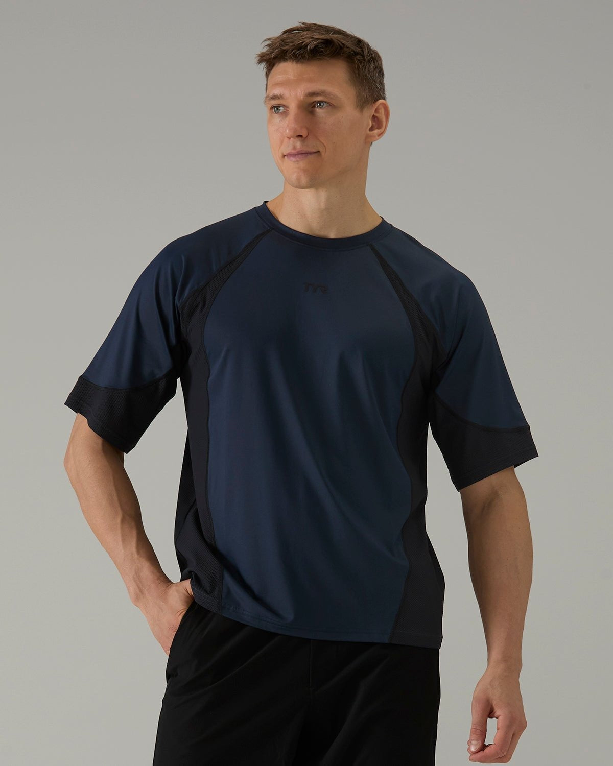 Men's Mixed Media Splice Tee