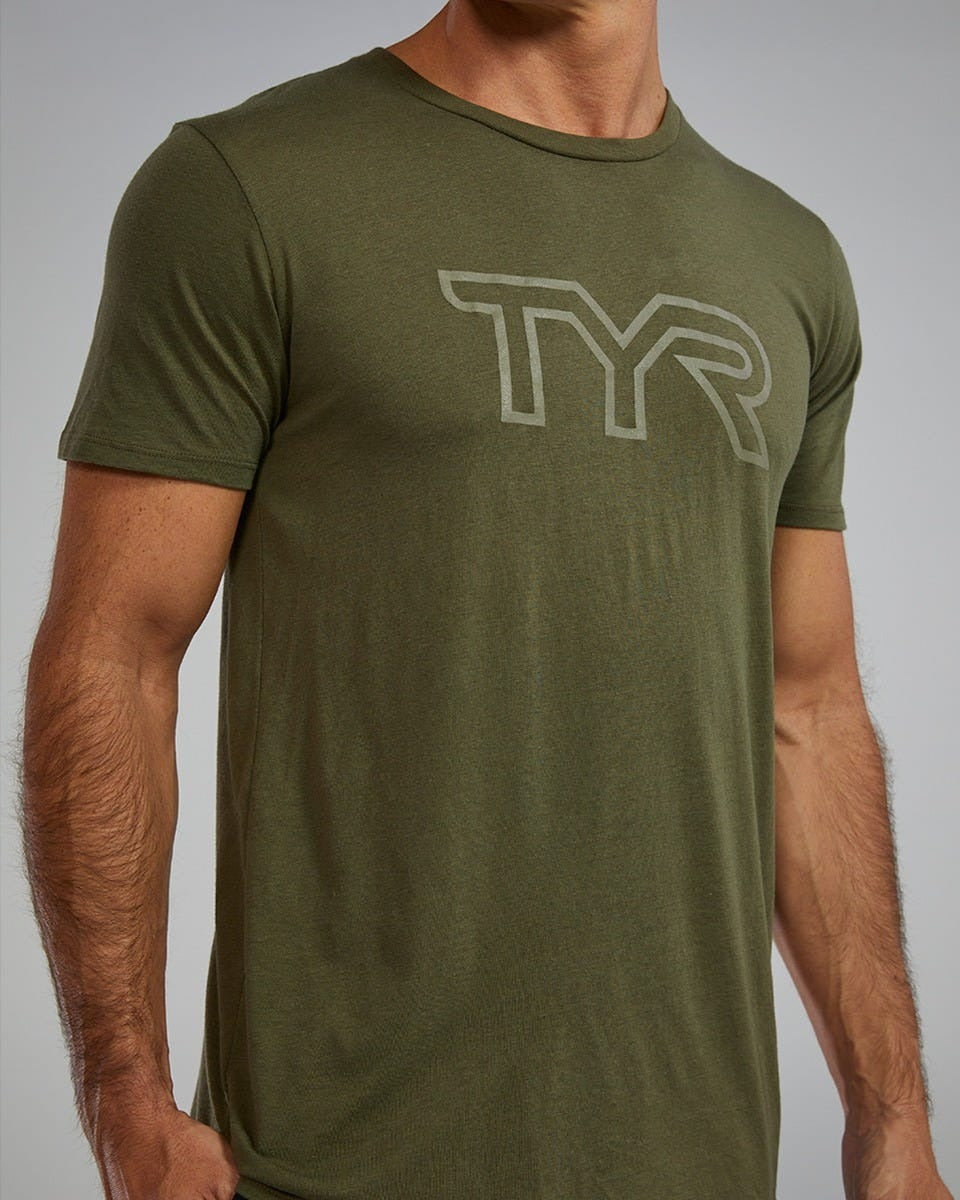 Unisex Ultrasoft Lightweight Tri Blend Tech Tee - Big Logo