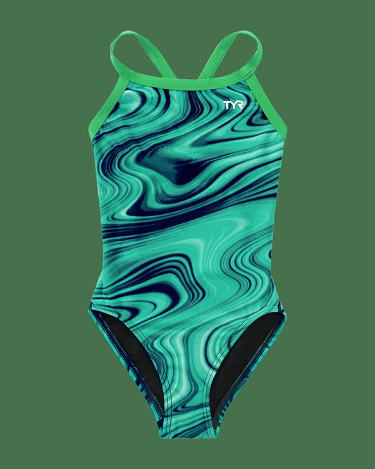 Durafast Elite® Girl's Diamondfit Swimsuit - Vitality