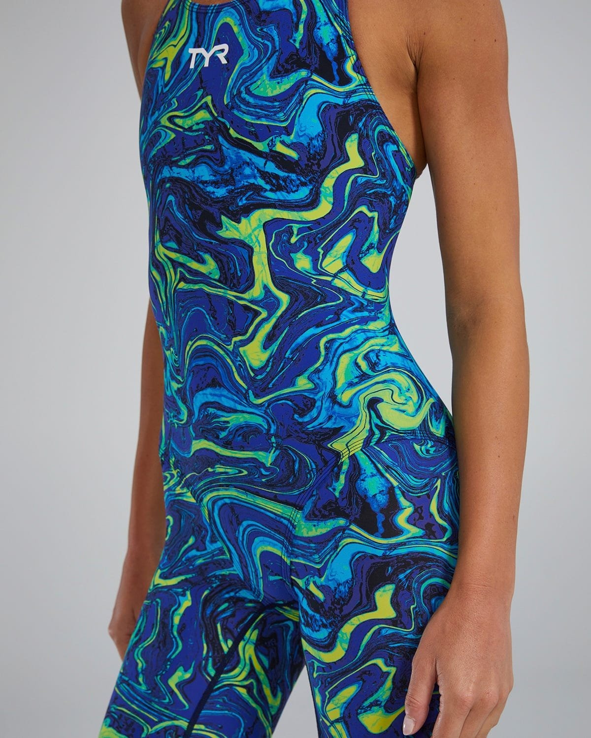 Women's Thresher Open Back Tech Suit - Hyperblitz - Titanium