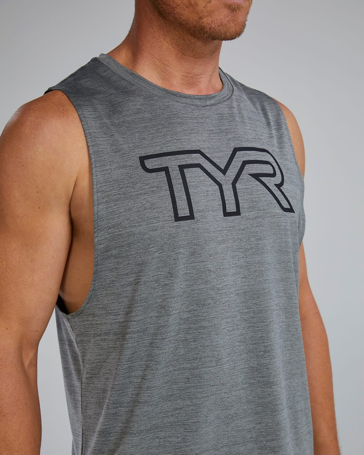 ClimaDryTM Men's Big Logo Tech Tank - Solid / Heather