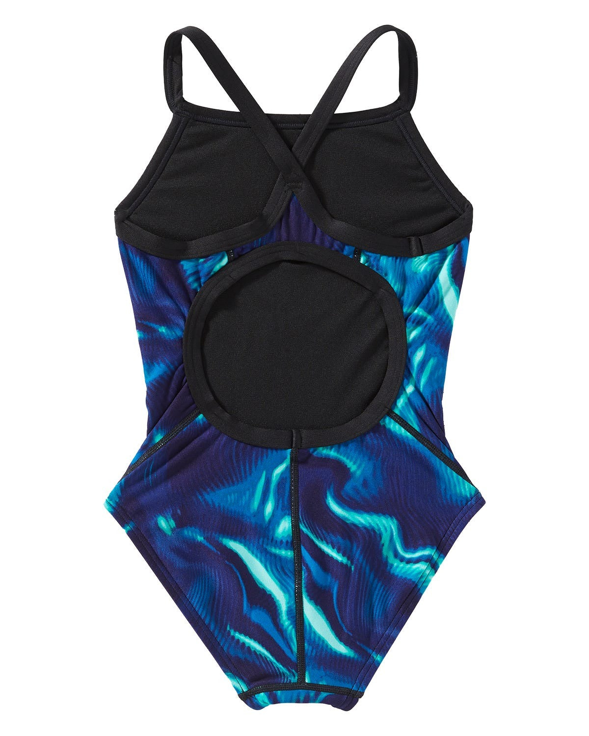 Durafast Elite® Girl's Diamondfit Swimsuit - Waveform