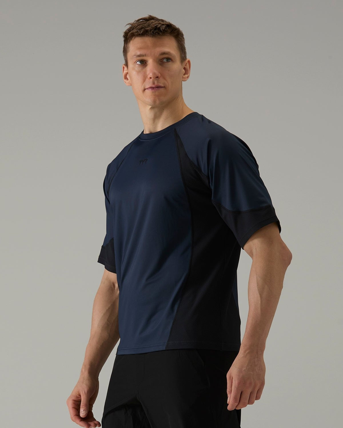 Men's Mixed Media Splice Tee