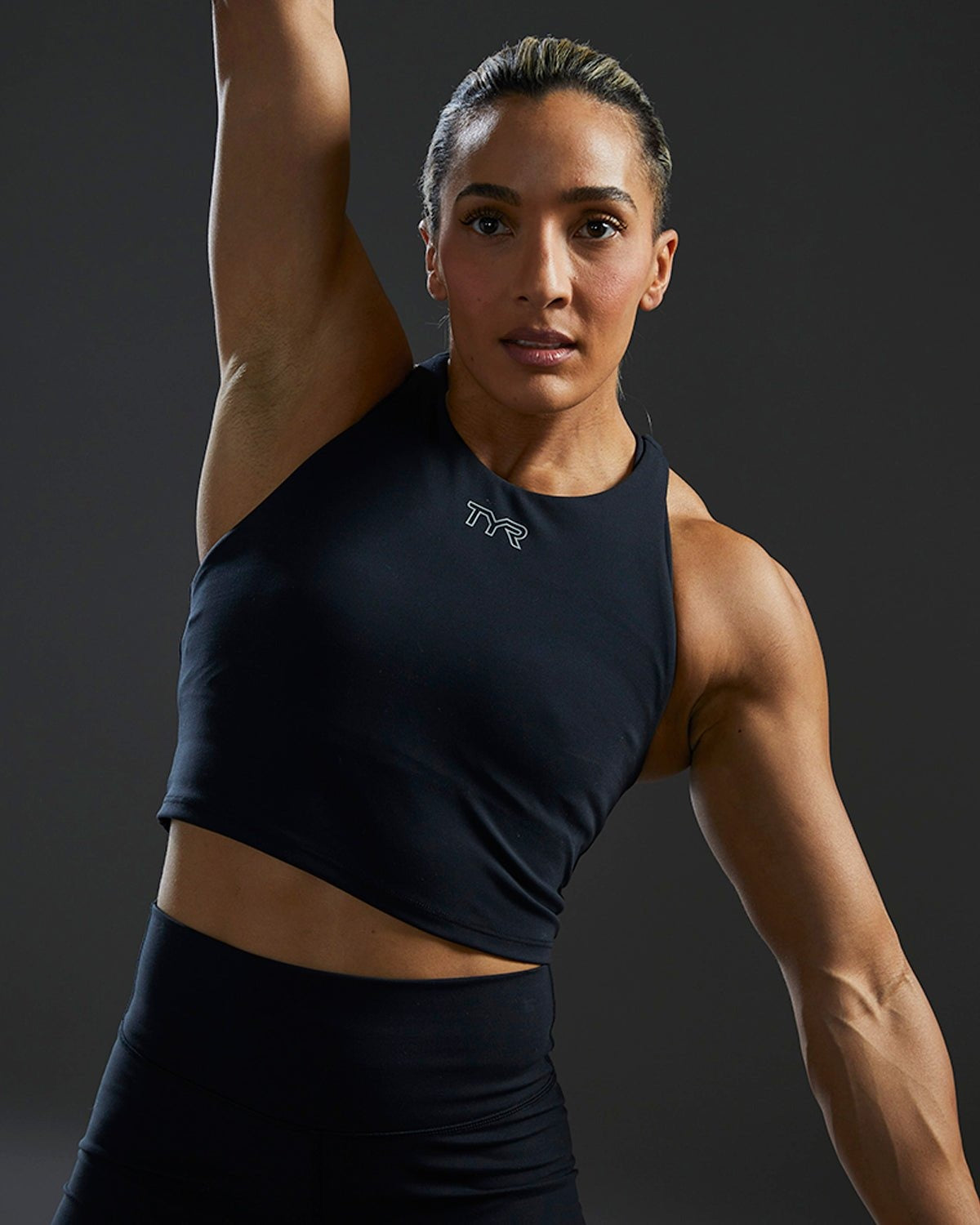 Joule EliteTM Cropped High Neck Sports Bra