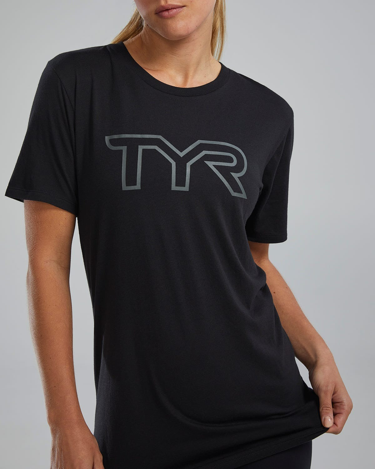 Unisex Ultrasoft Lightweight Tri Blend Tech Tee - Big Logo