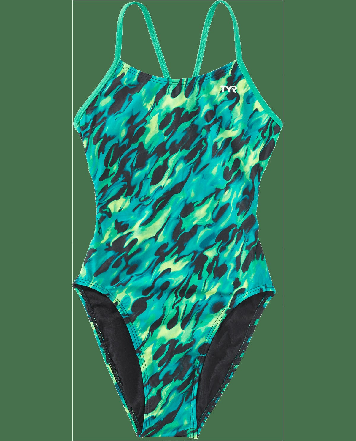 Durafast Elite® Girl's Cutoutfit Swimsuit - Draco
