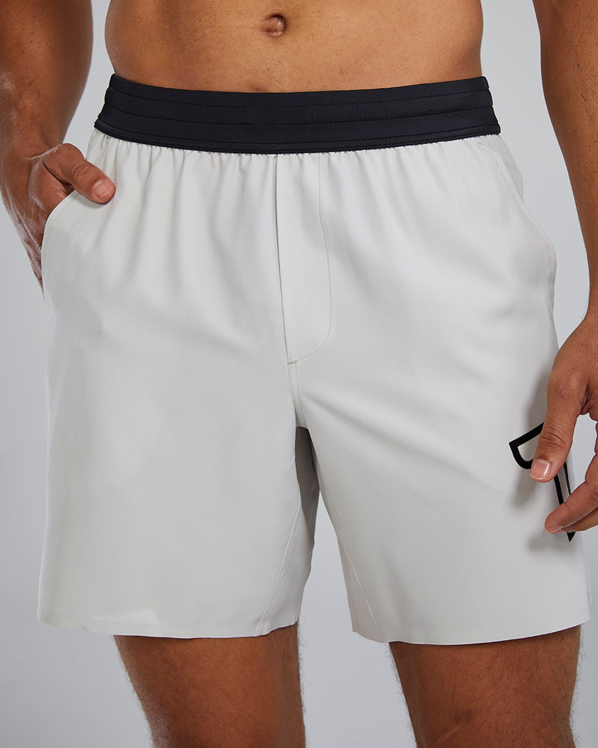 HydrosphereTM Men's Unlined 7" Unbroken Big Logo Shorts - Solid