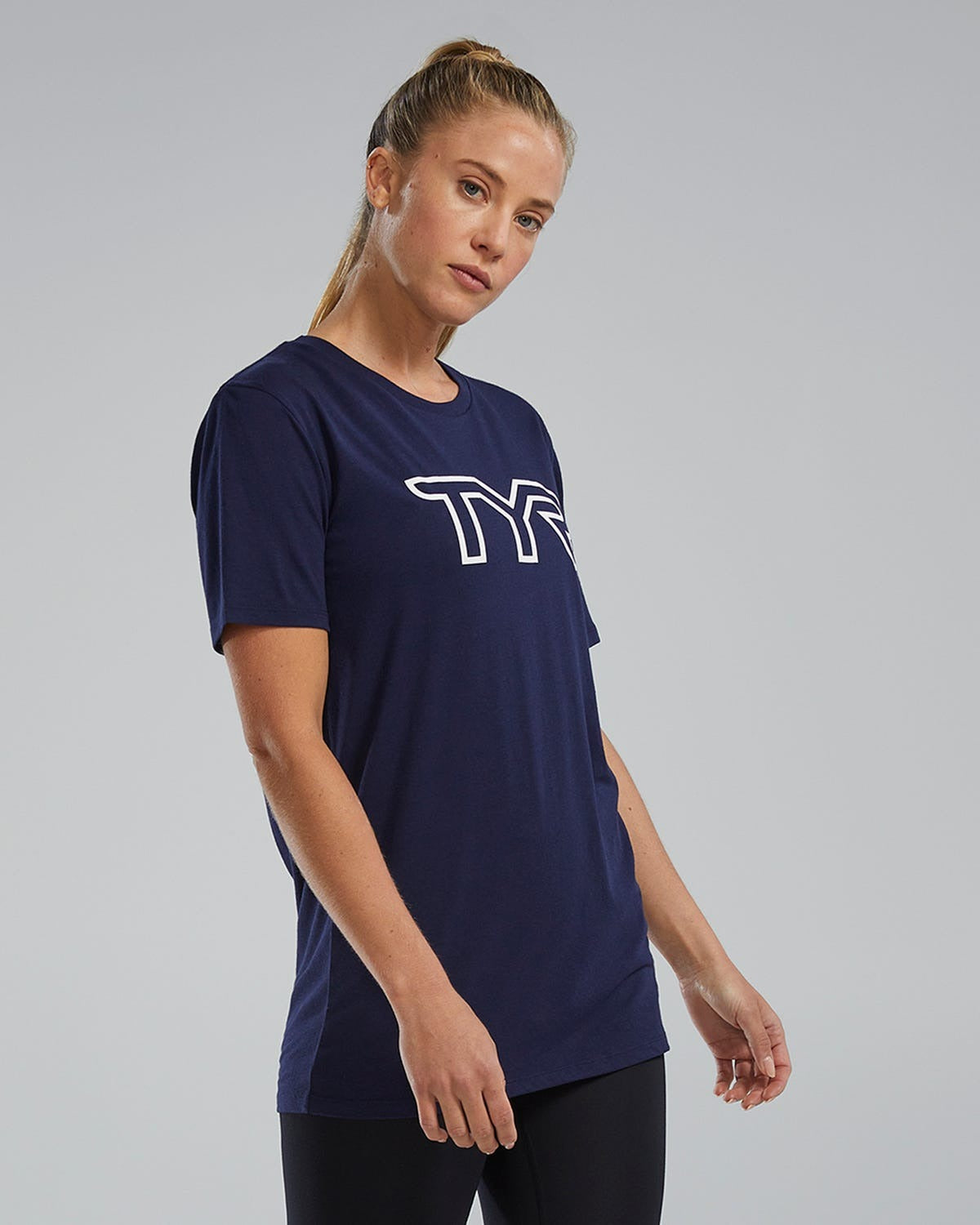 Unisex Ultrasoft Lightweight Tri Blend Tech Tee - Big Logo