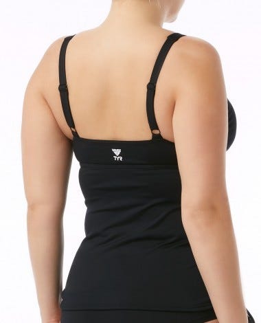 Women's V-Neck Tankini - Solid