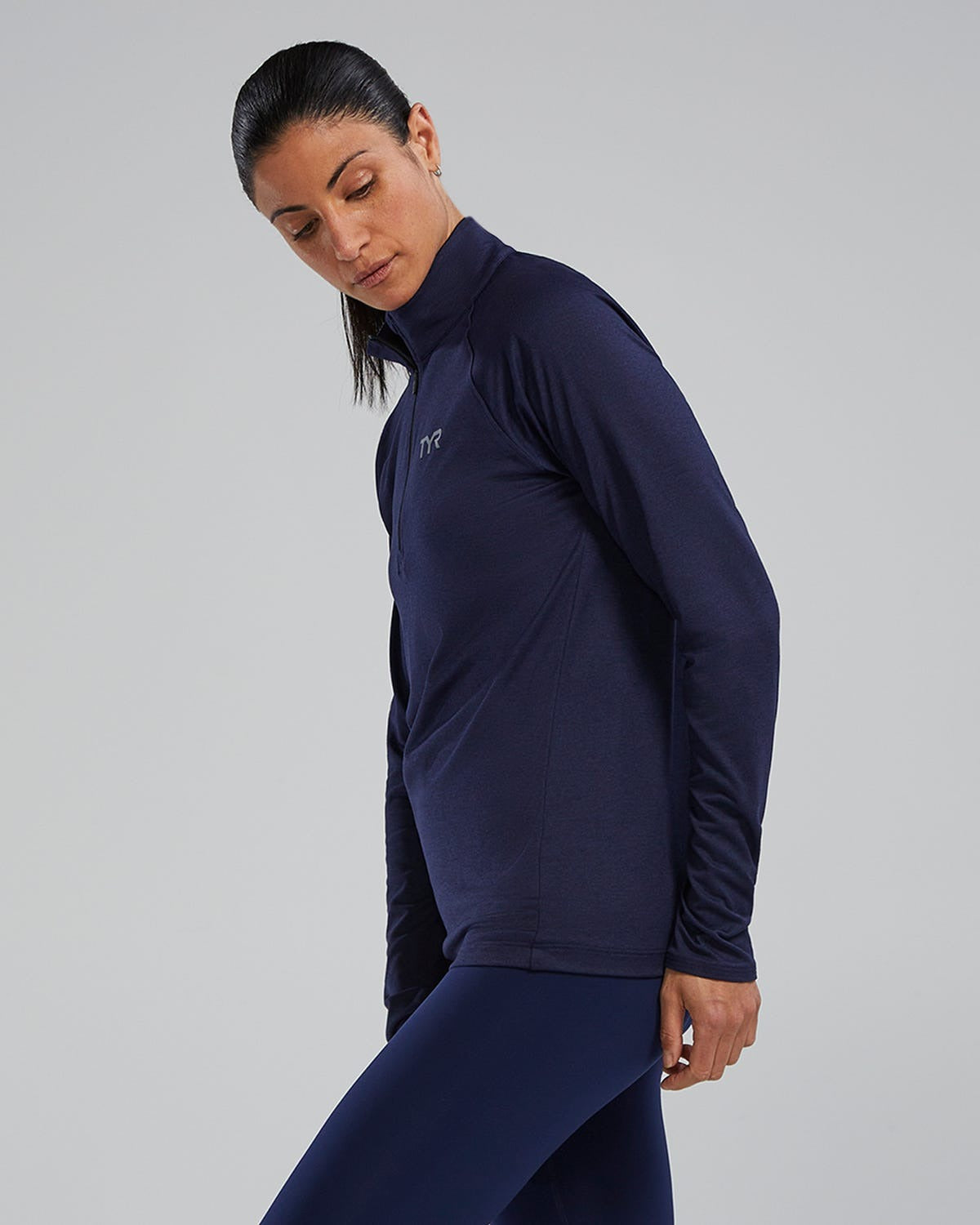 Women's SLSTM Long Sleeve1⁄4 Zip- Solid