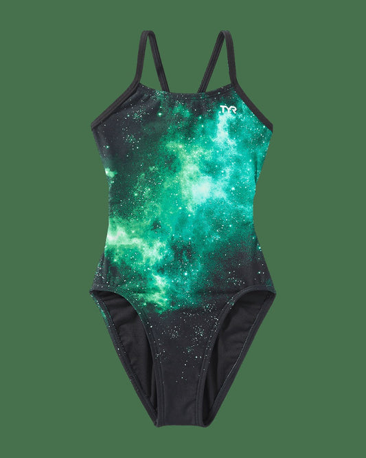 Durafast Elite® Girl's Cutoutfit Swimsuit - Starborne