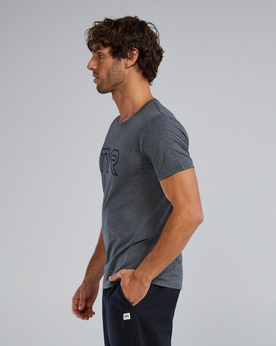 Unisex Ultrasoft Lightweight Tri Blend Tech Tee - Big Logo