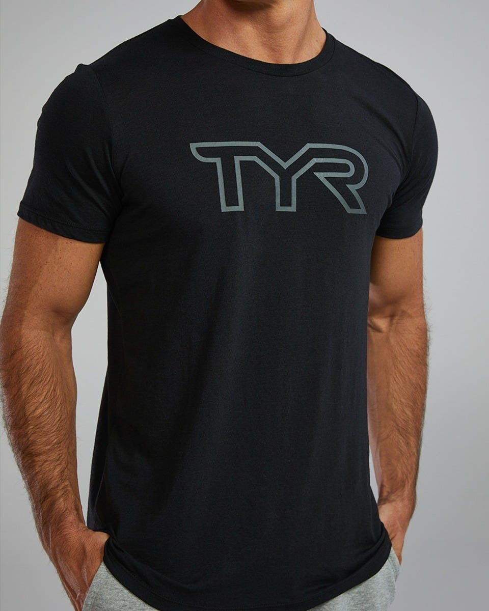 Unisex Ultrasoft Lightweight Tri Blend Tech Tee - Big Logo