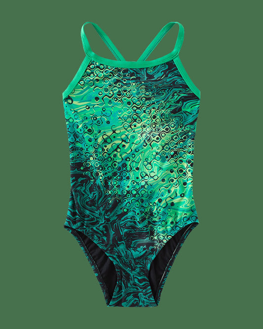 Durafast Elite® Girl's Diamondfit Swimsuit - Chroma