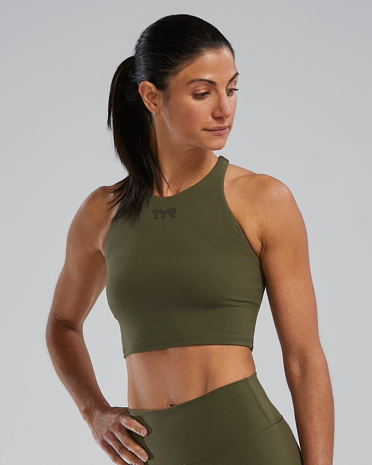 Joule EliteTM Women's High Neck Sports Bra - Solid