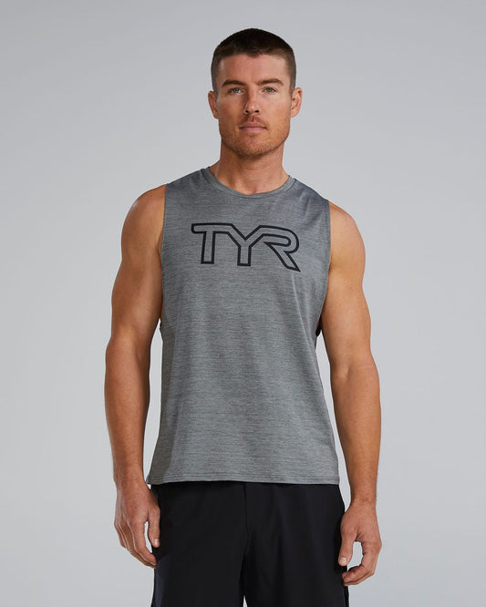 ClimaDryTM Men's Big Logo Tech Tank - Solid / Heather