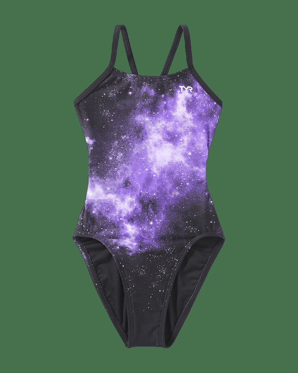Durafast Elite® Girl's Cutoutfit Swimsuit - Starborne