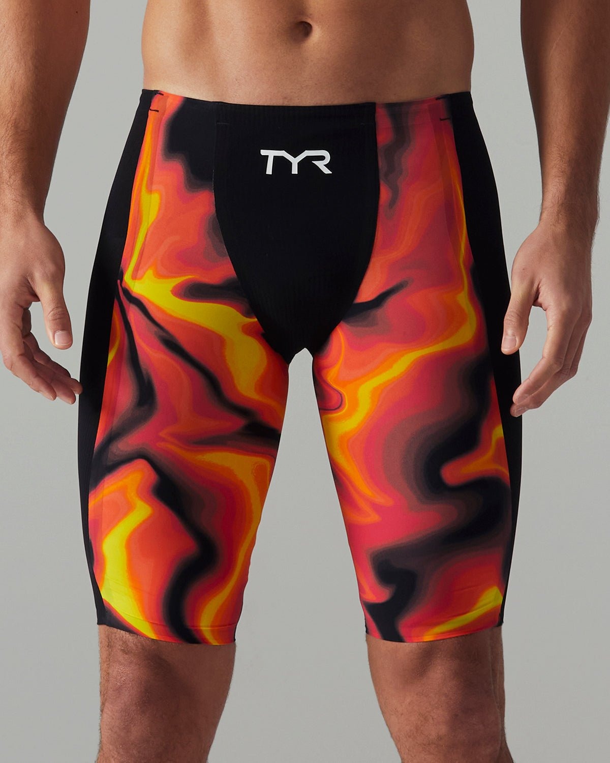 Men's Shockwave High Waist Jammer Tech Suit - Infrared