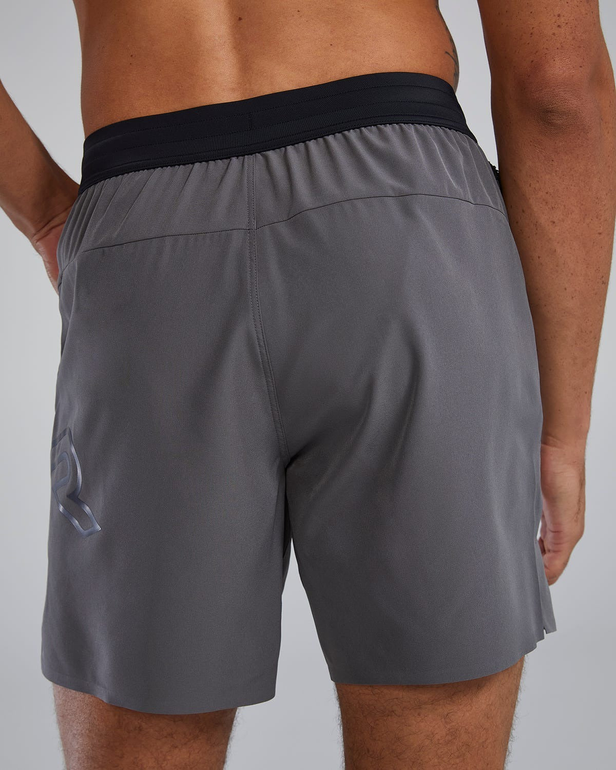 HydrosphereTM Men's Unlined 7" Unbroken Big Logo Shorts - Solid
