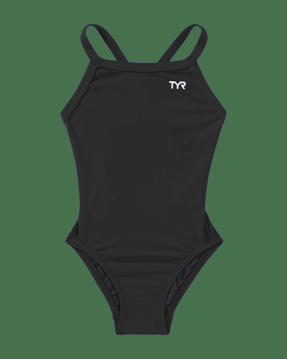 Durafast One®Girl's Solid Diamondfit Swimsuit - Solid