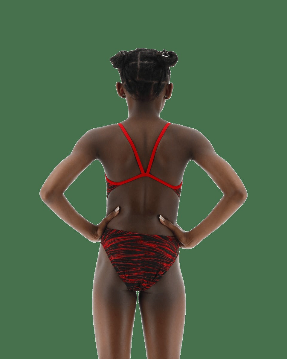 Durafast Elite® Girl's Cutoutfit Swimsuit - Fizzy