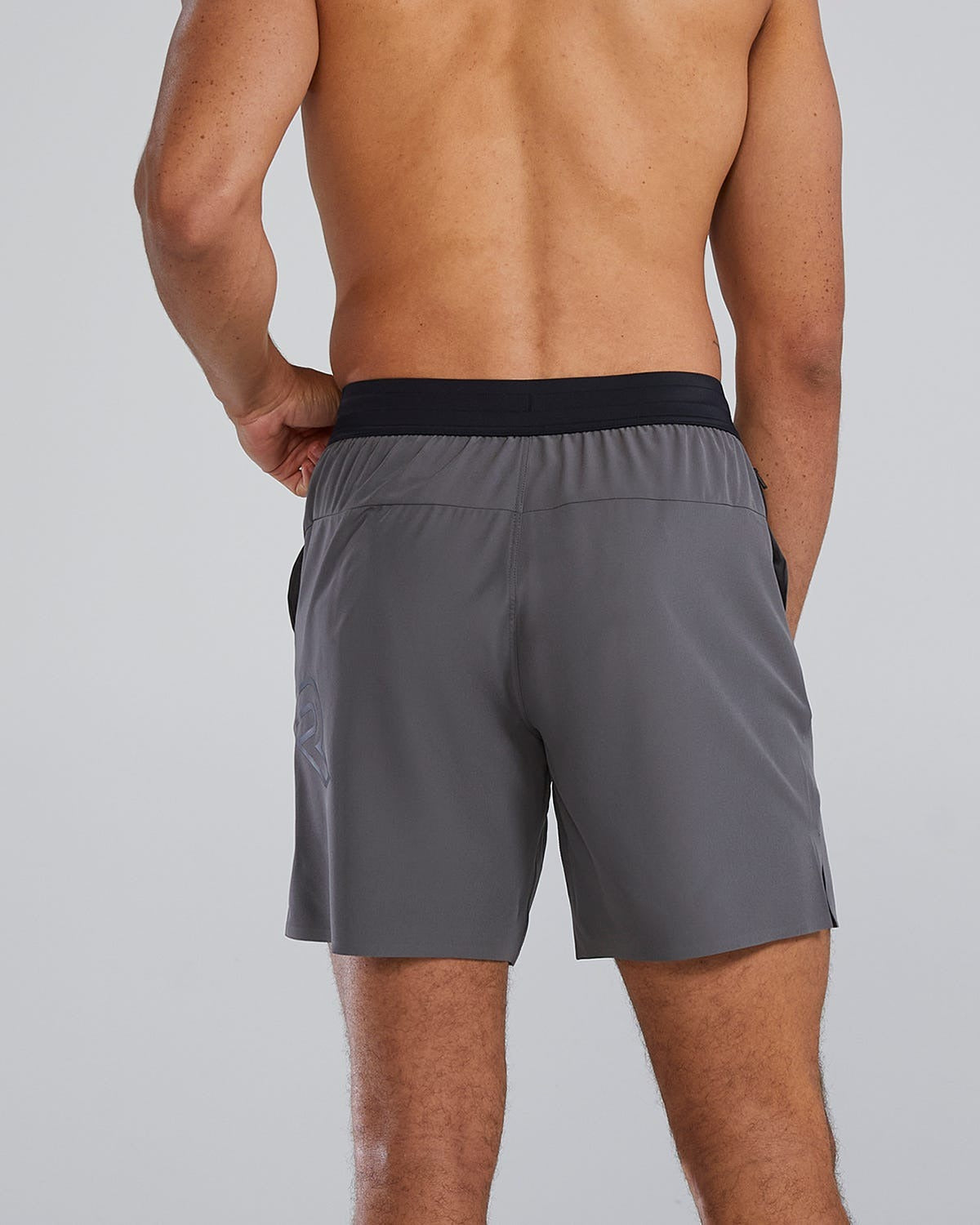 HydrosphereTM Men's Unlined 7" Unbroken Big Logo Shorts - Solid