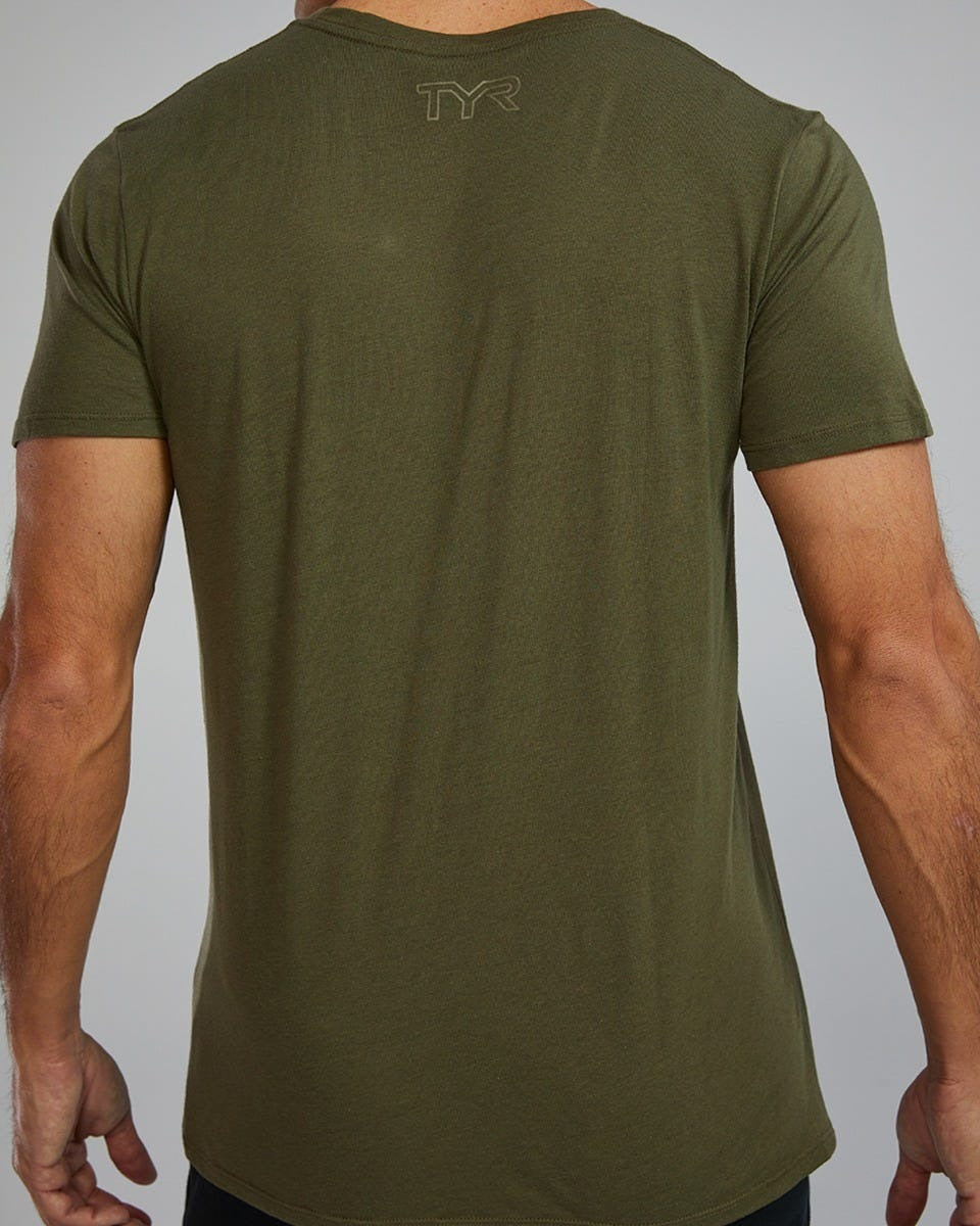 Unisex Ultrasoft Lightweight Tri Blend Tech Tee - Big Logo