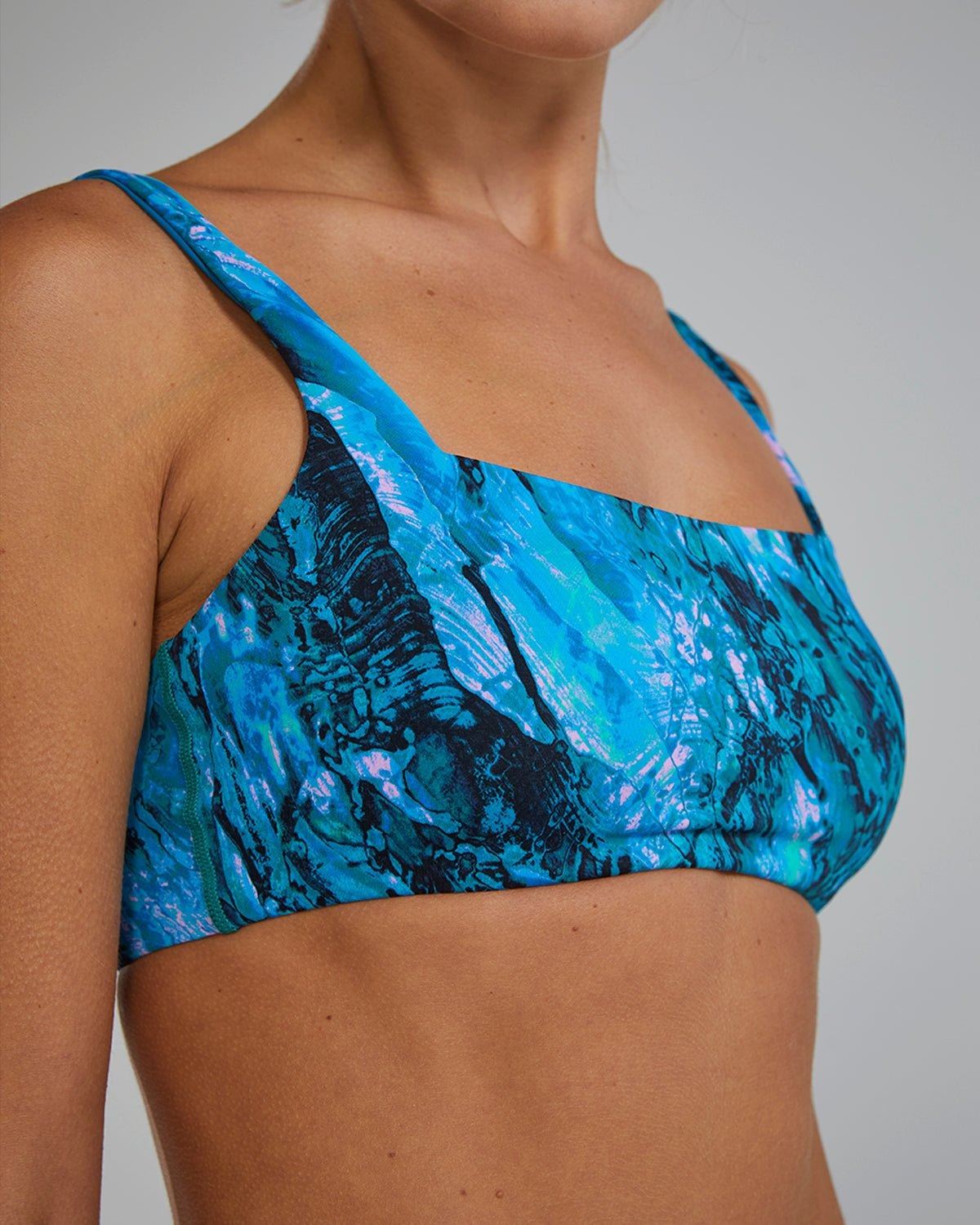 Women's Kelly Square Neck Bikini Top Prismatic