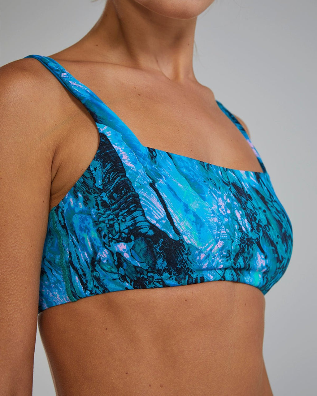 Women's Kelly Square Neck Bikini Top Prismatic
