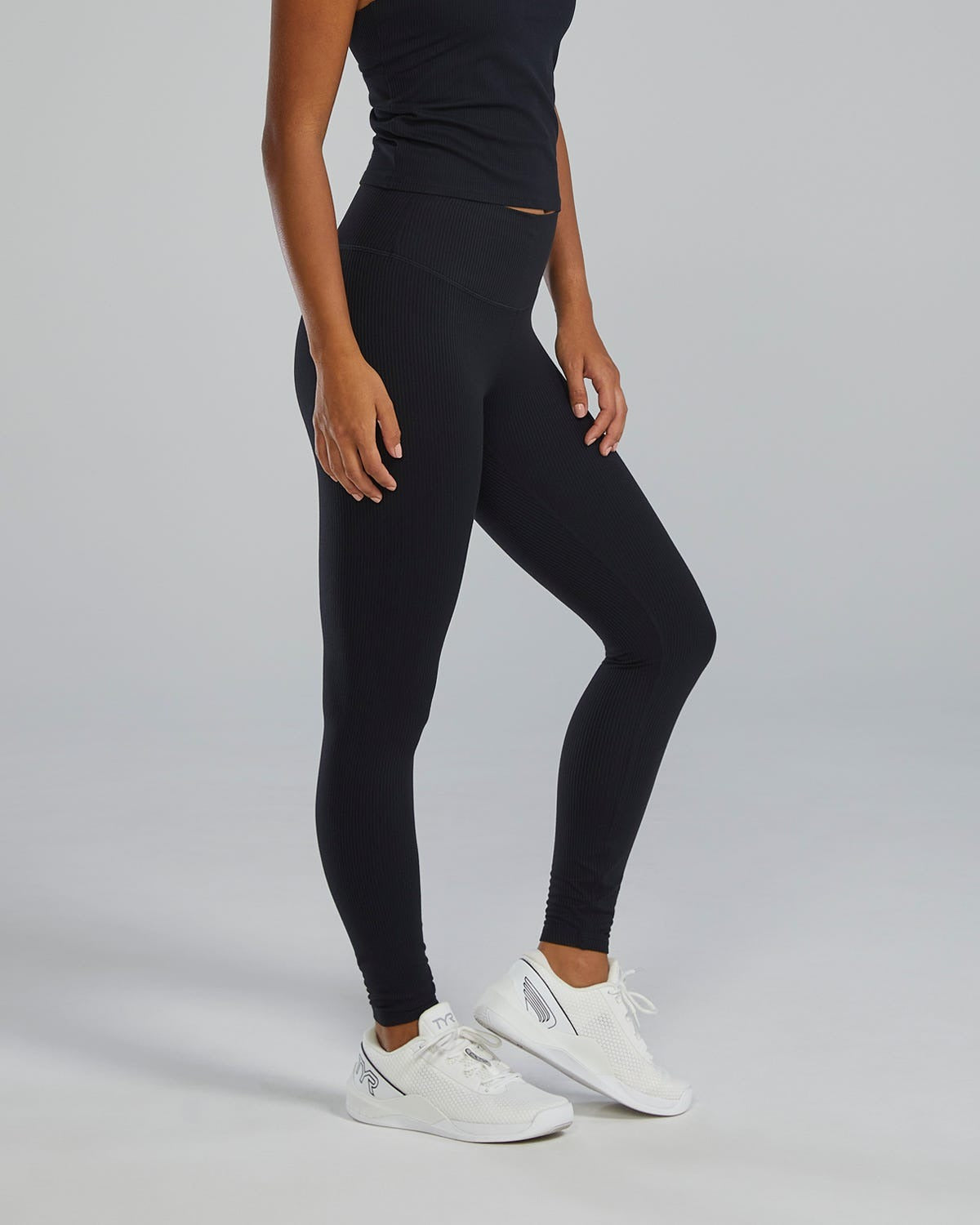 Women's Joule Elite Ribbed High-Rise Leggings 25"