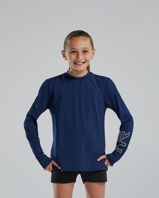 SunDefenseTM Kids' Long Sleeve Crew - Solid