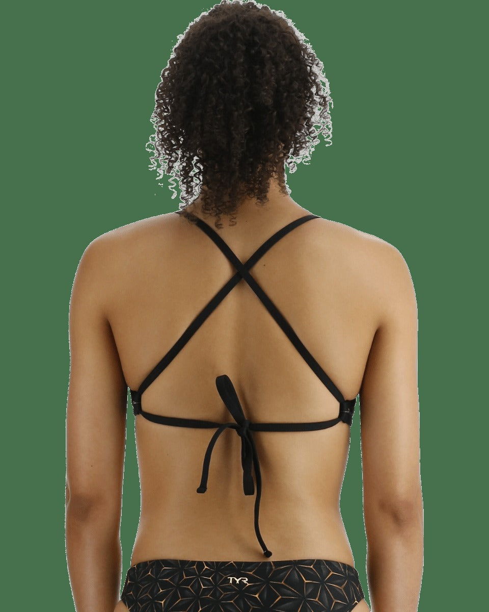 Durafast Elite® Women's PacificTieback Top Swimsuit - Obsidian