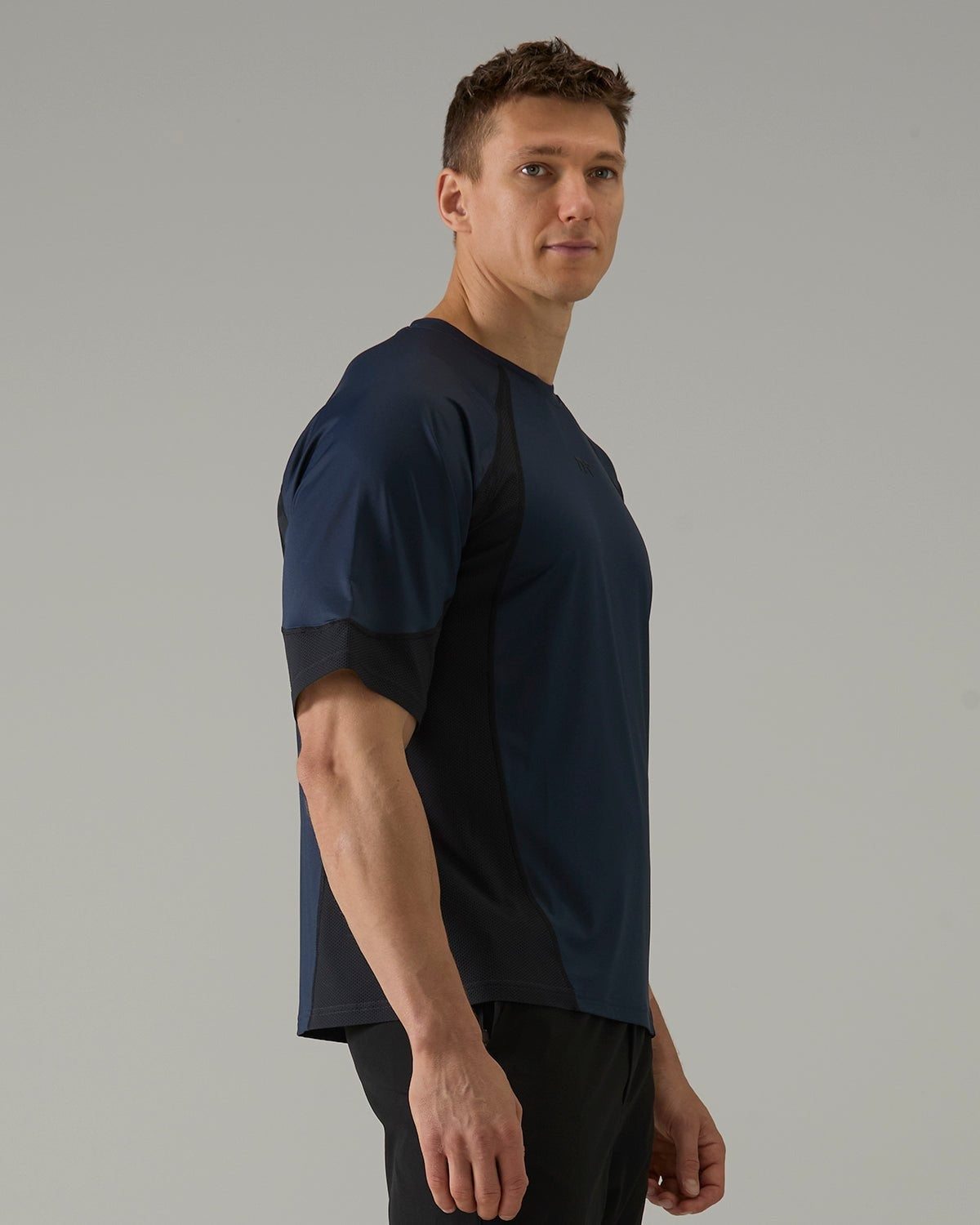 Men's Mixed Media Splice Tee