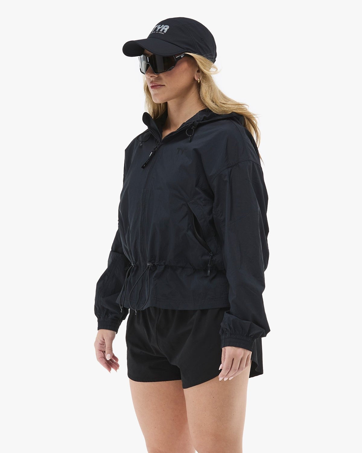 Women's Full Zip Windbreaker - Black