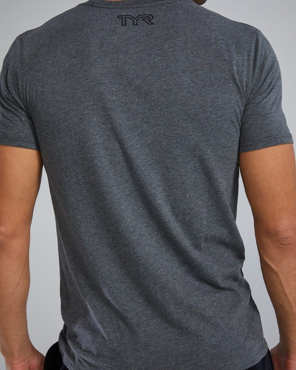 Unisex Ultrasoft Lightweight Tri Blend Tech Tee - Big Logo
