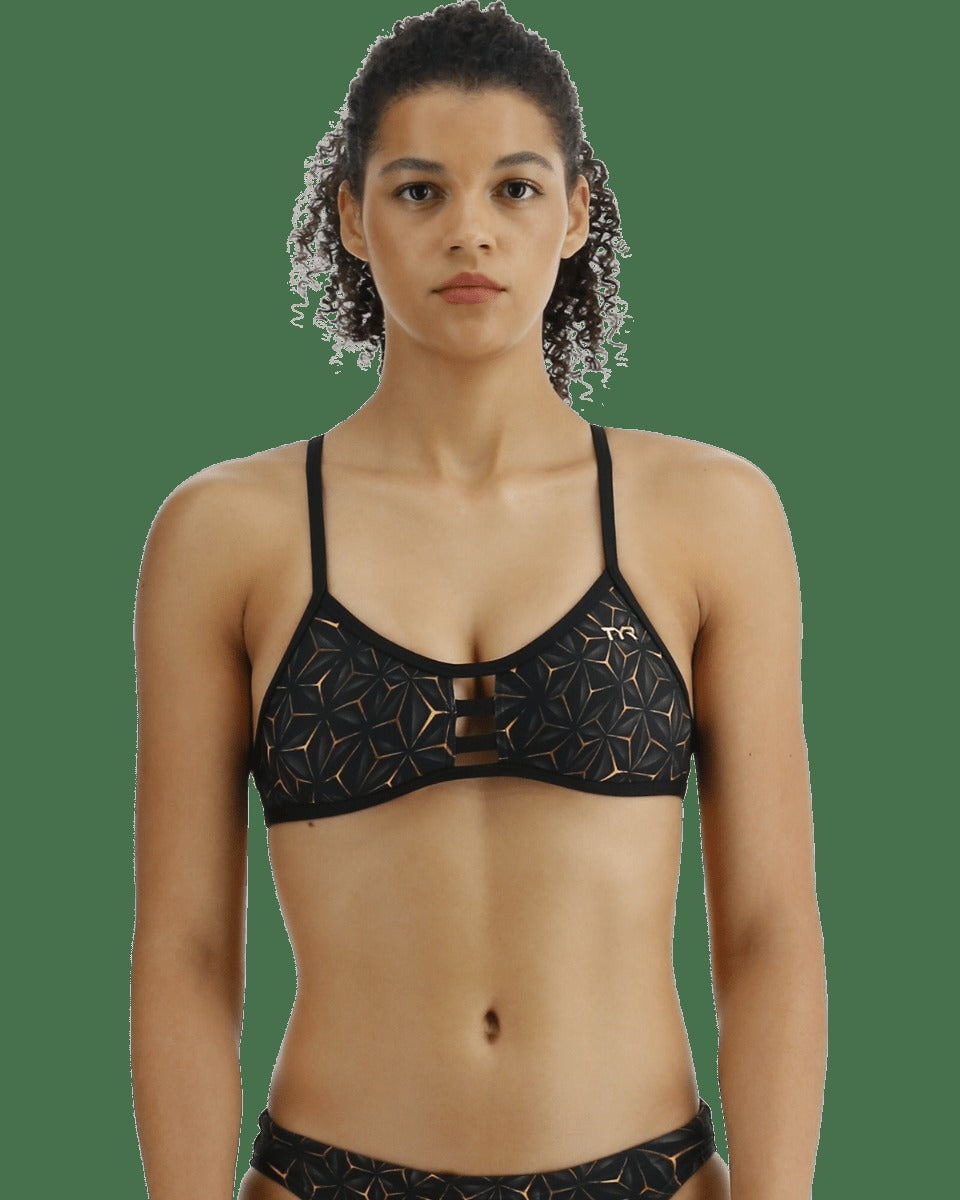 Durafast Elite® Women's PacificTieback Top Swimsuit - Obsidian