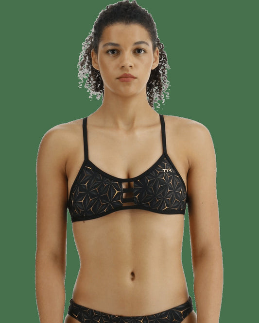 Durafast Elite® Women's PacificTieback Top Swimsuit - Obsidian