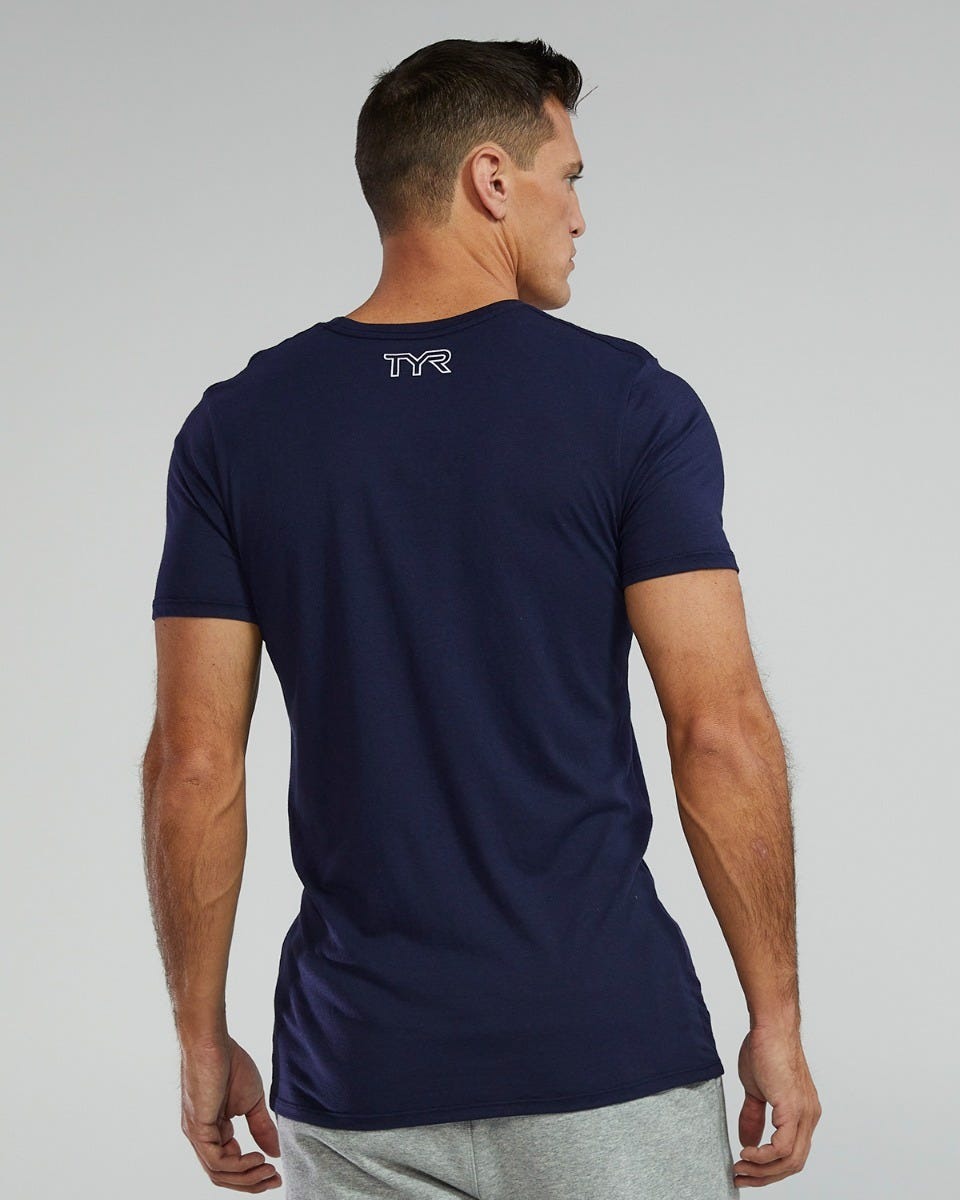 Unisex Ultrasoft Lightweight Tri Blend Tech Tee - Big Logo