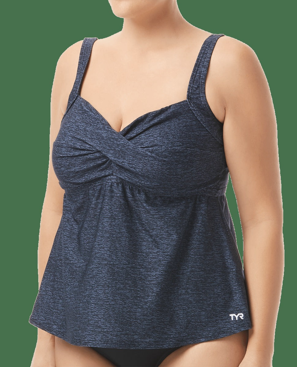 Women's Twisted Bra Tankini Plus - Mantra