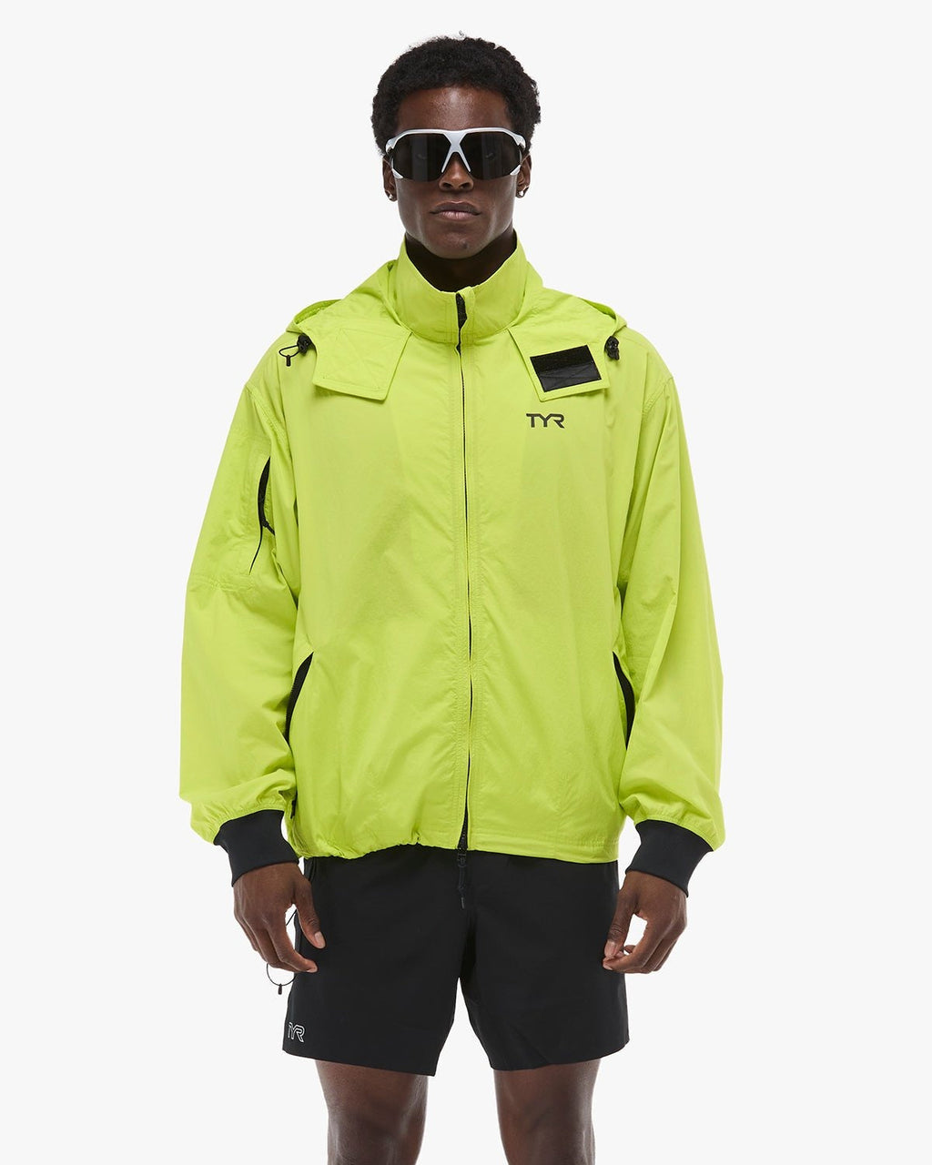 Men's Full Zip Windbreaker - Black