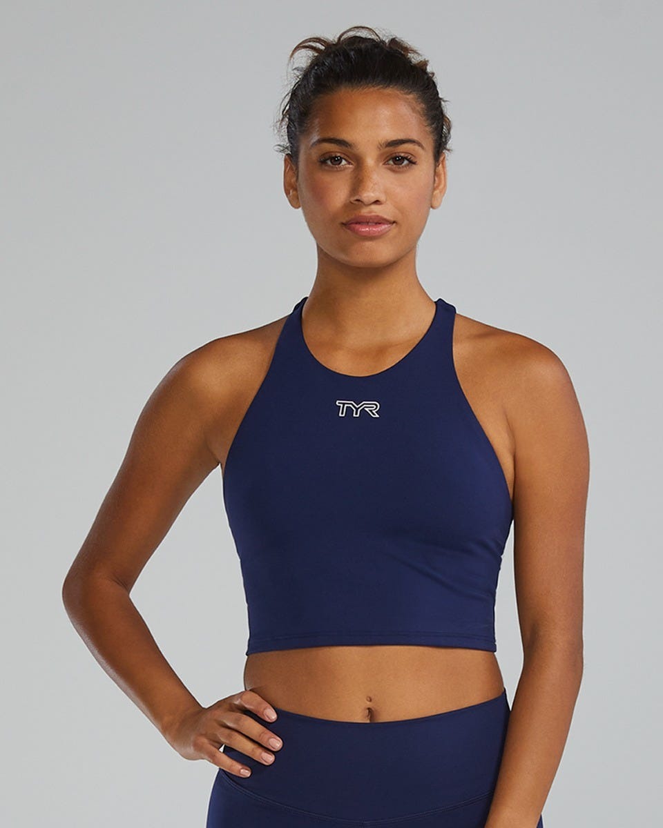Joule EliteTM Cropped High Neck Sports Bra