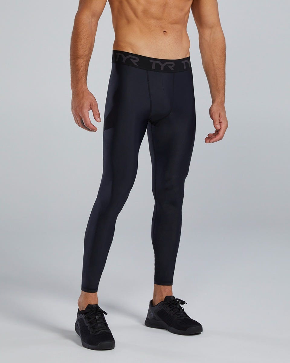 Men's Full Length Compression Leggings - Solid