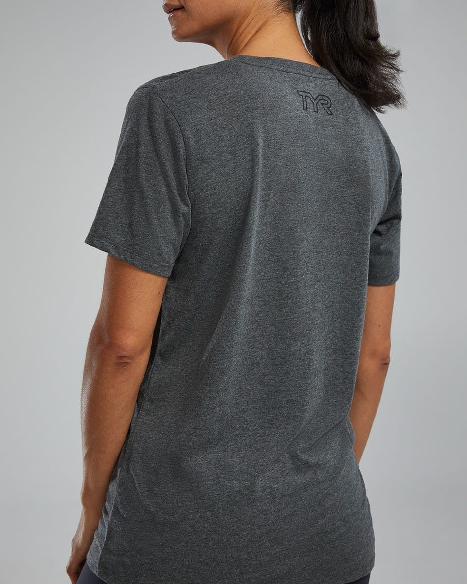 Unisex Ultrasoft Lightweight Tri Blend Tech Tee - Big Logo